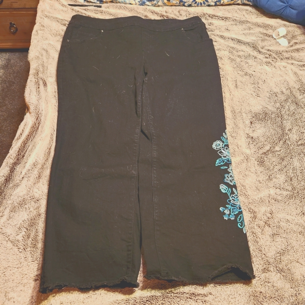 The Pioneer Woman Embroidered Crop Jeans